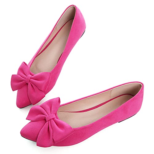 Image of Dear Time Women's Ballet Flats Dress Ballet Shoes Slip on for Office Work Comfortable Shoes
