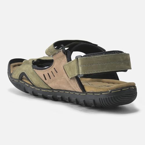 Image of Woodland MEN OLIVE GREEN MENS CASUAL SANDALS