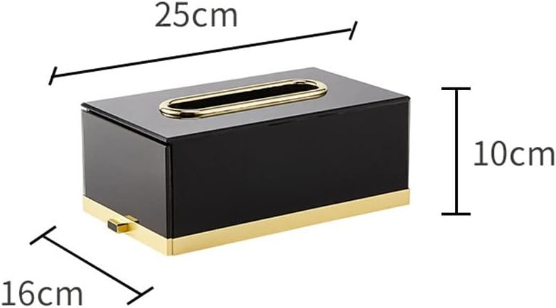 Glass Tissue Box Cover Simple Modern Stylish Tissue Box Organizer for Bathroom Bedroom Hotel Office Desk image 2