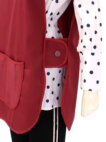 LINEN CLOSET® Womens Tabards with Pockets for Men Ladies Cleaning Catering Chef Kitchen Aprons Unisex Hygea Tabard Apron Work Tabards - Image 3