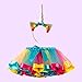 FENICAL Disfraz de Unicornio para Niñas Diadema Unicornio Floral con Oreja y...