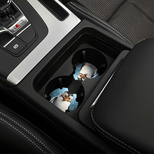 2 Pack Portavasos para Carro con Diseño Pinguino 2.7 pulg miniatura 6