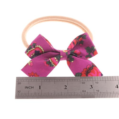 6 Pack Baby Bows Headbands Baby Girls Nylon Headbands Hairbands Hair Bows Hair Accessories for Newborn Infant Toddlers Kids3