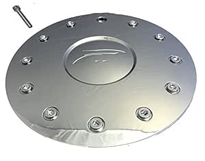 Platinum Chrome Wheel Center Cap - Replacement Cap 61002285F-1 / 89-9215, High-Gloss Finish