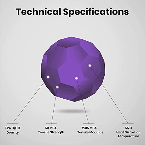 Image of 3Idea Premium PLA+ (Purple) 3D Printer Filament 1.75mm Dimensional Accuracy + /- 0.03mm Net Weight- 1 KG