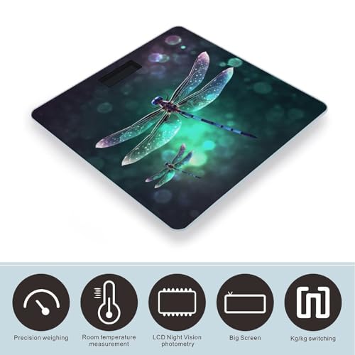 Báscula digital de vidrio templado Galaxy Animal Dragonfly miniatura 3