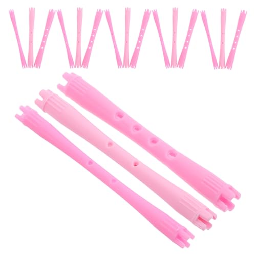 BETOOKY 90 Varillas Rizadoras Pequeñas para Permanente de Cabello, Varillas Huecas de Plástico Ondas de Agua, Diámetro 0.5-0.7 Cm, Kit 90 Piezas para Salón y Peinado sin Calor, Rulos