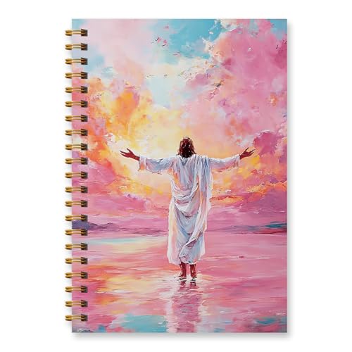 Wxiben Jesus Christ Spiral Notebook - Jesus Walking on Water