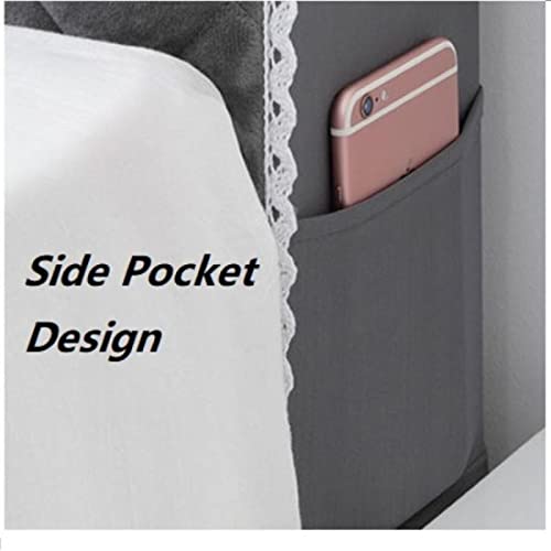 Hoofdeinde Cover, All-Inclusive Head Cover Zachte Universele Hoofdeinde Lace Edge Bed Back Dust Protector voor Slaapkamer Decor B180 cm x H70 cm Beige - Afbeelding 7