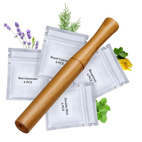 Flavored Portable Quit Smoking Inhaler with Elegance Convenient Smokeless Inhaler Plant Extract Core Yellow-JY01