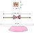 Fashion Party Supplies Tutu Skirt Pink Gift for Small Dogs Cat Pet Birthday Party Dress Crown Hat Collar Cat Dog Birthday Set (Pink)
