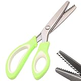 JISTL Pinking Shears For Fabric Ultra Sharp Stainless Steel Handled Professional Dressmaking Sewing