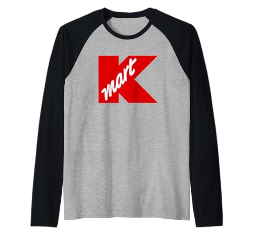 Kmart Department Vintage Retro K-Mart Raglan Baseball Tee