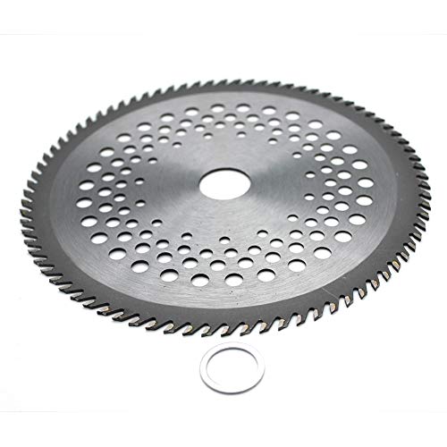 2PK 8" 80T Carbide Tip Blade for Stihl Husqvarna Echo Jonsered Shindaiwa Kawasaki Honda Homelite Ryobi Dolmar Makita Brush Cutter Weed Eater Wacker Edging Blades Wood Cutting Clearing Saw Blades
