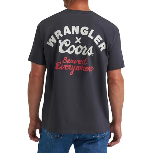 Wrangler Coors Served Everywhere Black Tee Shirt3