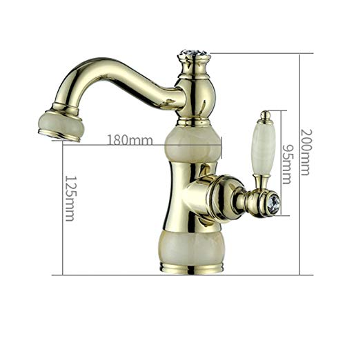 Robinet rétro doré en laiton, l'authenticité retrouvée pour votre salle de bain - 7