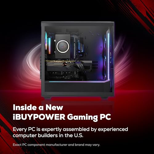 Image of iBUYPOWER Slate Gaming PC Desktop Computer Intel Core Ultra 5 250KF Plus CPU, NVIDIA RTX 5060Ti 8GB GPU, 16GB DDR5 RGB 5200MHz RAM, 1TB NVMe SSD, Windows 11 Home, Gamer Keyboard and Mouse - SBI5N56T01
