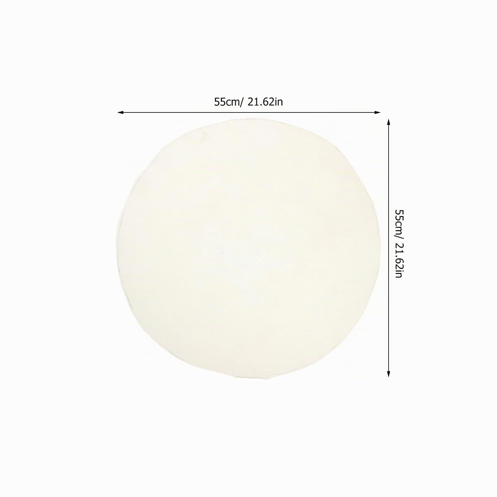 SUPVOX Peau de Tambour Ronde en Peau de Chèvre Naturelle 55 CM pour Djembé et Tambour Africain Accessoire Percussion Beige pour Studio et Scène