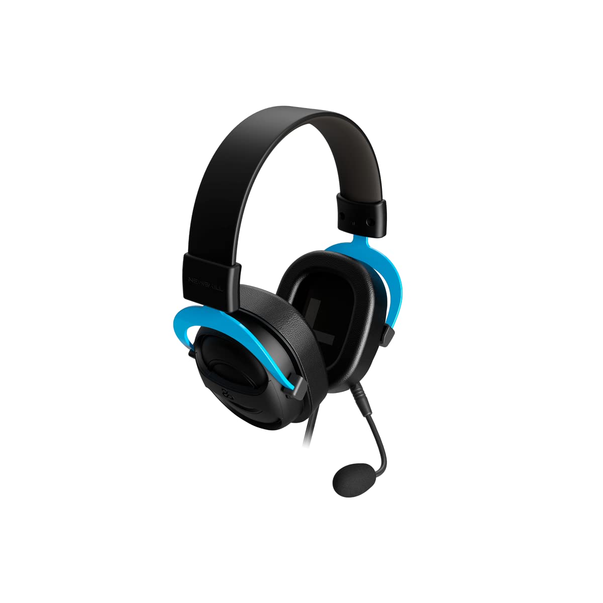 NewSkill Sylvanus PRO Cuffia da gioco cablata, microfono rimovibile, suono surround 7.1, cavo jack da 3,5 mm, USB, archetto regolabile, compatibile con PC/PS4/PS5/Mac/XBOX/Android, nero
