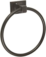 Design House 539239 Millbridge Oil Rubbed Bronze Towel Ring - Classic 6-Inch Bathroom Hardware, Sturdy Zinc Build