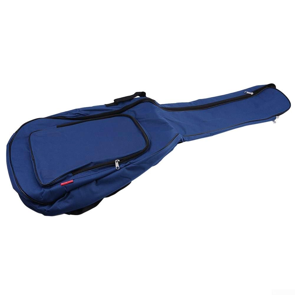 Custodia imbottita per chitarre acustiche e classiche da 104 cm, in nylon Oxford resistente all'acqua, con imbottitura spessa e fodera morbida, compatibile (blu)