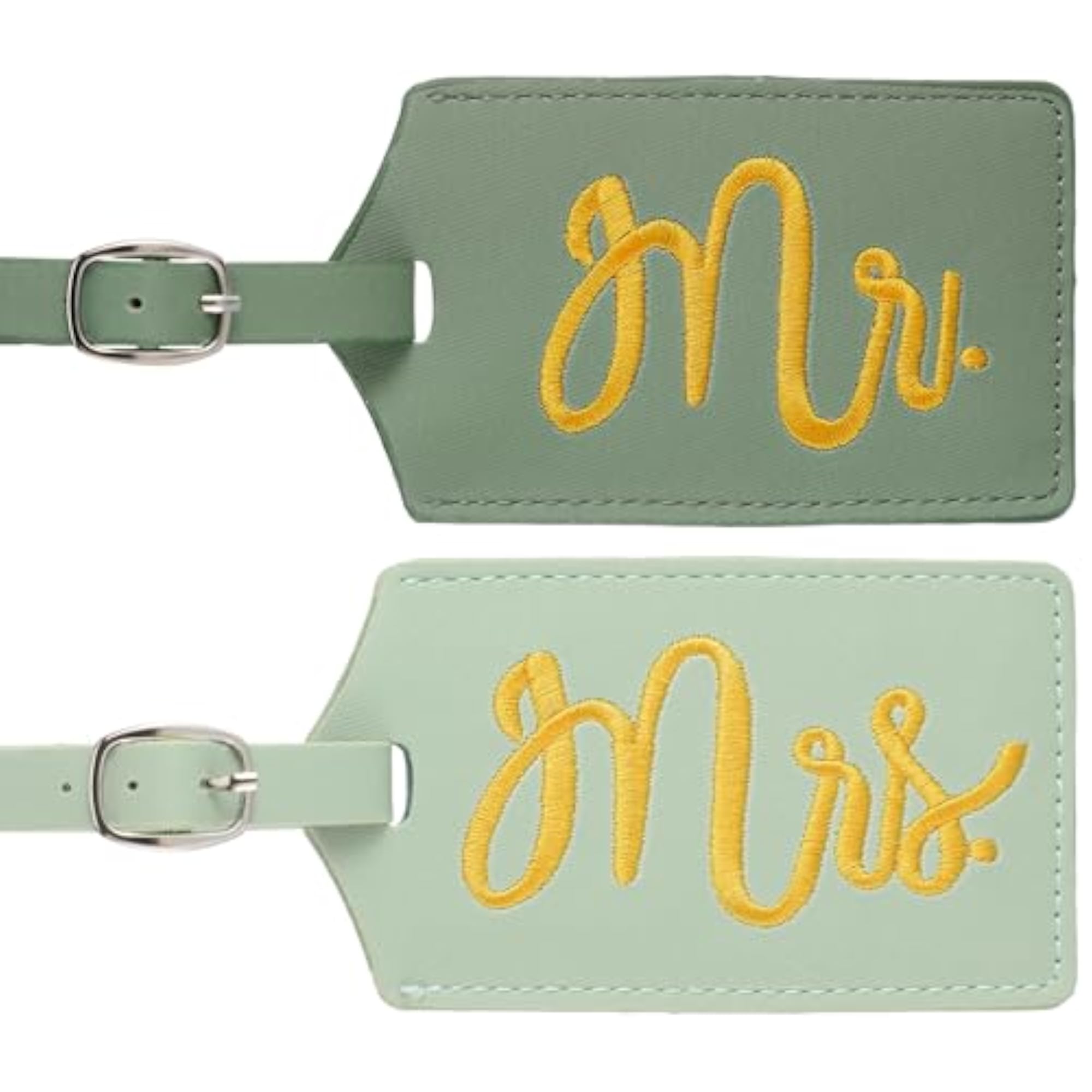 2 Pcs Mr and Mrs Luggage Tags Bridal Shower Gifts
