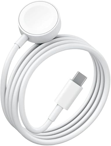 Magnetic Charging Cable For Watch, 100cm (1m) Wireless Fast Charger Compatible with Apple Watch. Magnetic USB or USB-C Charging Cable (Type C)