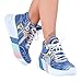 Jeans Sports Shoes, Handmade Women's Sports Shoes, Blue Jeans Embroidered Sports Shoes, Women's Sports Shoes, Birthday gift (6.5, blue)