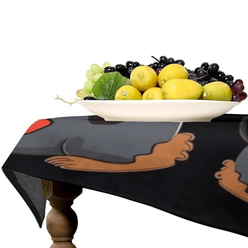 Nappe rectangulaire imperméable 140x279 cm anti-tache lavable - 8