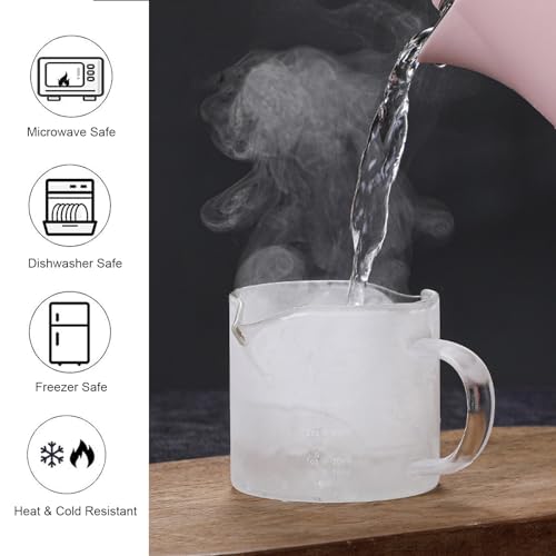 Vaso medidor para espresso 5oz vidrio borosilicato miniatura 3