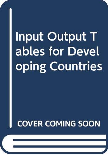 Buy Input-output tables for developing countries: Vol. 2 Book Online at ...