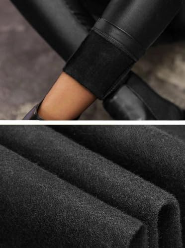 Benfoly High Waisted Leather-Look Leggings