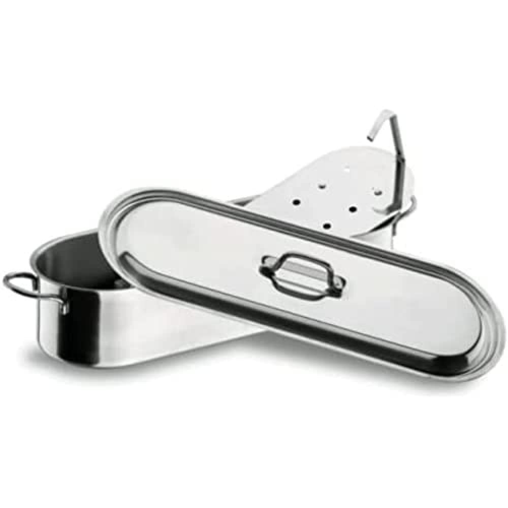 Lacor 50445 - Pesciera con griglia, 50 cm