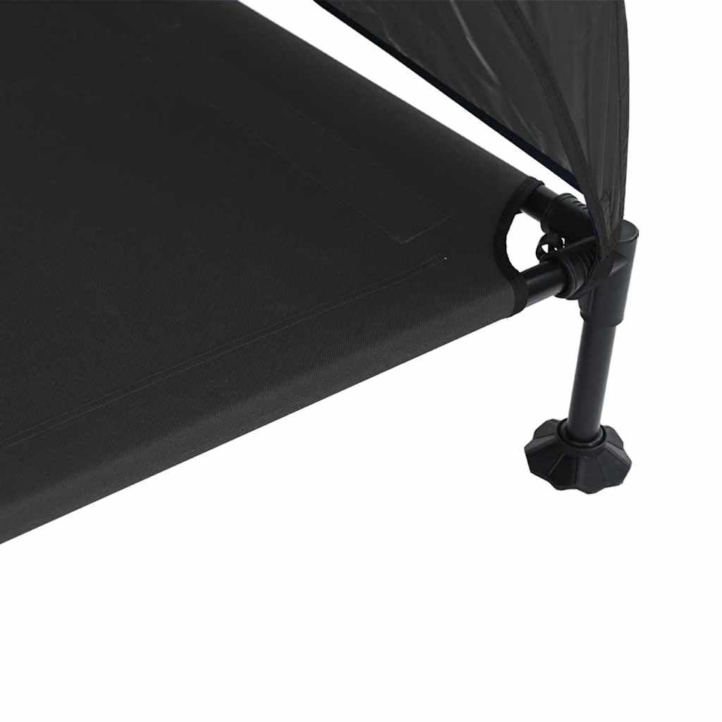 Generico Letto per Cani Elevato Nero 127 x 81 x 108 cm Tessuto e Acciaio,Articoli per Animali,Animali Domestici - Articoli,Articoli per Cani,Lettini per cani-42008221