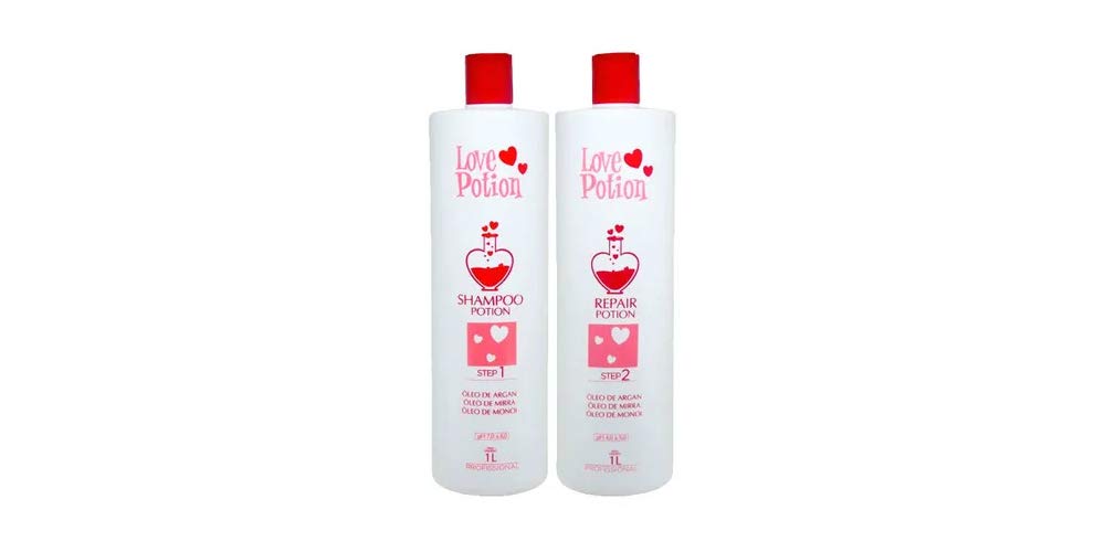 Love Potion Escova Progressiva Argan Mirra Ojon - Kit 2x1L / Kit 2x33.8 Fl Oz