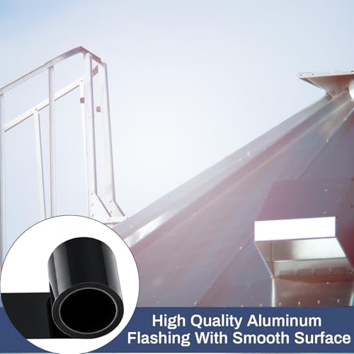 Image of Yaocom Black Aluminum Flashing Roll 3.94inch x 50ft