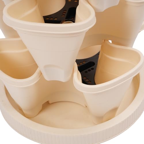 Jardinière verticale en plastique HEEPDD à 4 couches pour balcon - 8
