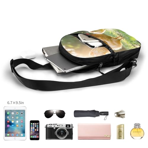 A Brood of Chickens Print Men's and Women's Foldable Crossbody Bag,Sports Crossbody Bags,and Daily Chest Bags4
