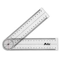 【美品】関節角度計　ステンレス製　東大型　リハビリ　置物　インテリア　A1488 美品】関節角度計 ステンレス製 東大型 リハビリ 置物