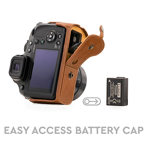 Funda de Cuero MegaGear para Panasonic Lumix DC-FZ80 y FZ82 miniatura 4