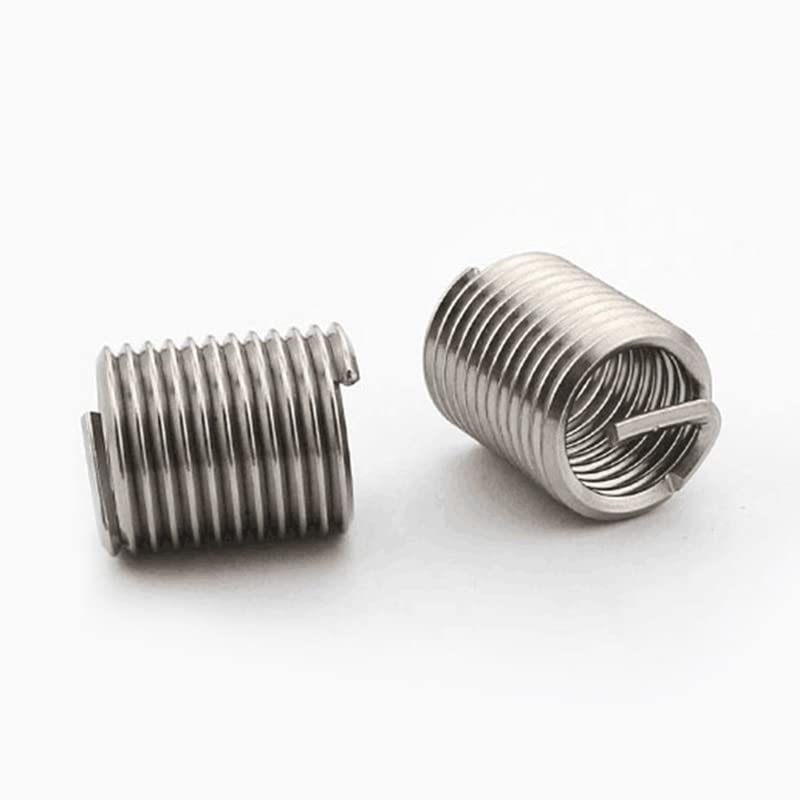 Insert de réparation de filetage M8 pas 1.0 en acier inoxydable pour pas de vis
