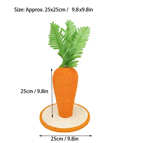 Rascador vertical para gatos con base estable y sisal miniatura 2