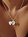 U7 Platinum Plated Heart Shaped Photo Locket Pendant Women Fashion Jewelry Customized Necklace