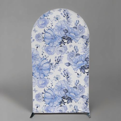 Funda para arco de fondo azul 4X7.2ft miniatura 2