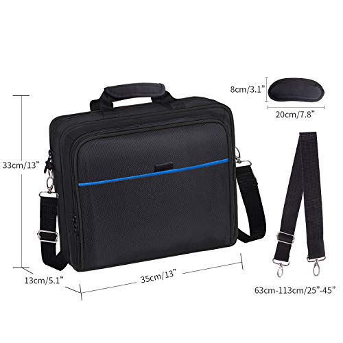 PS4 Bag PS4 Carrying Travel Case Protective Shoulder Bag for PS4 Slim & PS4 Pro, Gaming Console, Controllers and Other Accessories - Thumbnail 5