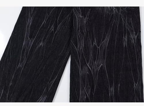 jupkem Men's Loose Work Pants Y2k Jeans Gothic Wide Leg Fashionable Jeans Hip hop Garbage Pants Harajuku Streetwear3