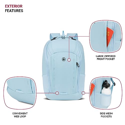 Image of SwissGear 8119 Laptop Backpack, Light Blue, 19 In