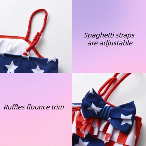 DXTON Toddler Girls Swimsuit Mermaid Tankini Set 2-Piece Swimming Bathing Suit Beach Sport 3-10 Years3