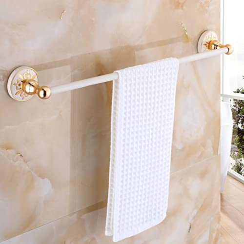 Porte-serviettes salle de bain barre unique support monocouche ivoire