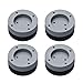Clicitina Maschinengeräuschreduzierende Anti-Vibrations-Waschmaschine 4 Stück Gummi-Anti-Rutsch-Füße und Polster Werkzeuge & Heimwerker Schlafkissen Seitenschläfer Weich (Grey, One Size)